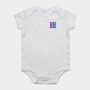 Discrete Polysexual pattern | LGBTQ+ Baby Bodysuit